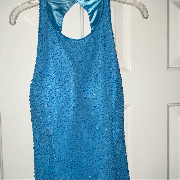 VTG SCALA Gown sequins medium 80s/90s - Picture 12 of 13